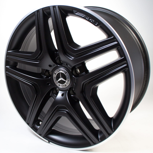 Set di cerchi G 63 / 65 AMG 20 pollici 5 razze nero Classe G W463 Original Mercedes-Benz | A46340130027X71-B