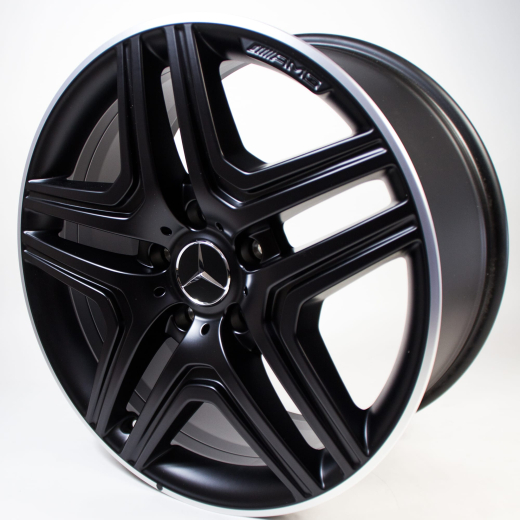 Set di cerchi G 63 / 65 AMG 20 pollici 5 razze nero Classe G W463 Original Mercedes-Benz | A46340130027X71-B