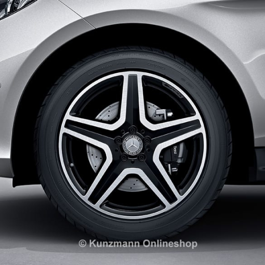 Set di cerchi AMG da 20 pollici Classe M / GLE W166 a 5 razze Originale Mercedes-Benz | A16640120027X23-B