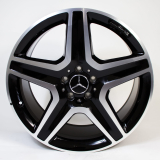 Set di cerchi AMG da 20 pollici Classe M / GLE W166 a 5 razze nero Originale Mercedes-Benz