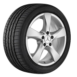 Set cerchi da 17 pollici a 5 razze Mercedes-Benz Classe V argento