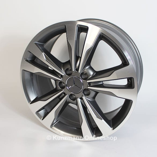 Set cerchi 18 pollici | ruota a 5 doppie razze | Mercedes-Benz Classe V | grigio tremolit | A44740144007X44-Satz