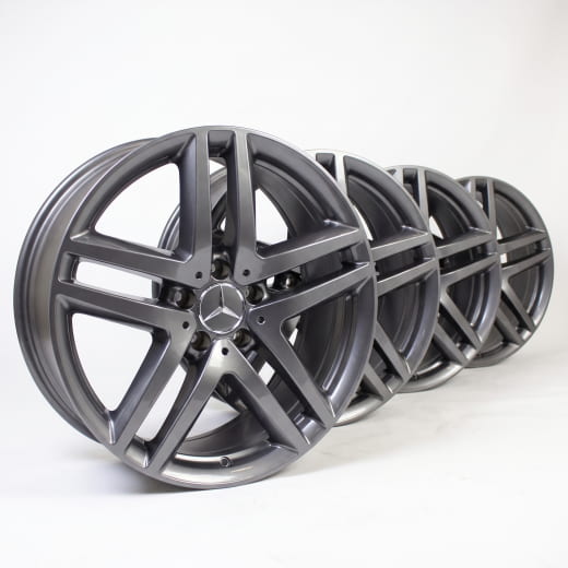 Set di cerchi 19 pollici a 5 doppie razze V-Klasse BR447 tremolit-metallic Original Mercedes-Benz | A44740145007X28-Satz