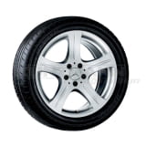 Cerchi a 5 razze | 18 pollici | CLS Coupé C219 | Original Mercedes-Benz | argento titanio