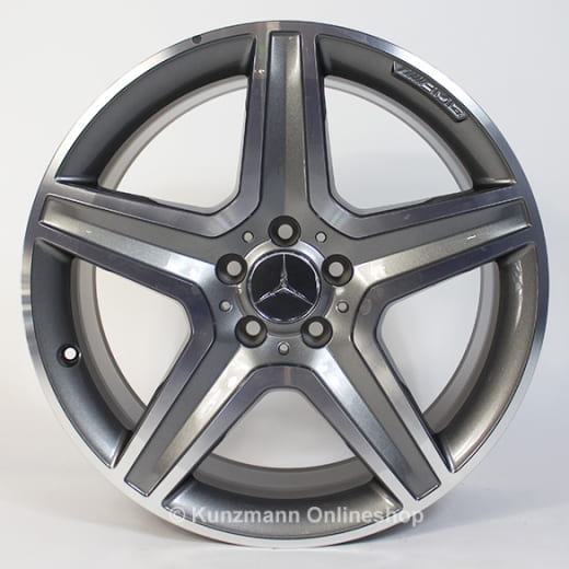 Set cerchi AMG 19 pollici | GLA X156 | ruota a 5 razze | grigio Himalaya | A15640106007X21-GLA