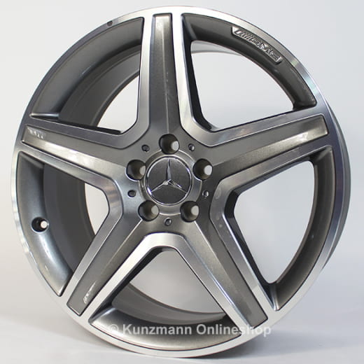 Set cerchi AMG 19 pollici | GLA X156 | ruota a 5 razze | grigio Himalaya | A15640106007X21-GLA