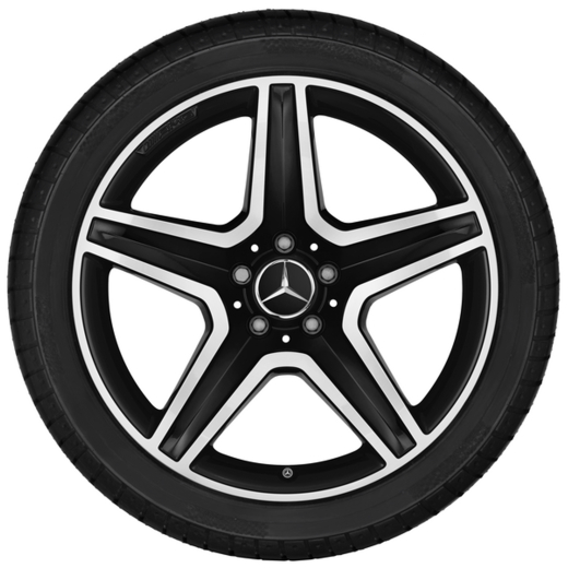 Set cerchi AMG 19 pollici | GLA X156 | cerchio a 5 razze | nero | A15640106007X23-GLA