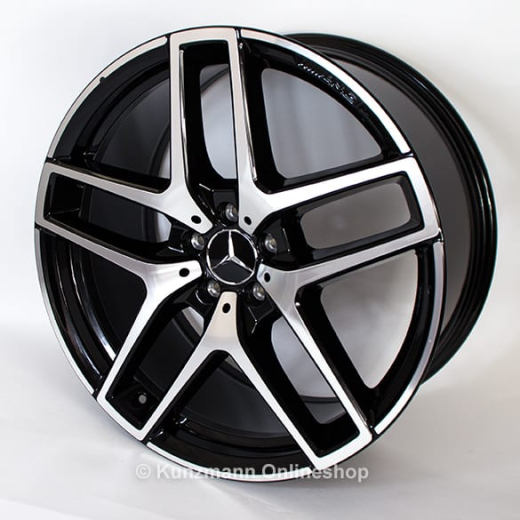 Set di cerchi AMG 21 pollici design a 5 doppie razze GLE C292 originale Mercedes-Benz | A2924012900/1700-7X23
