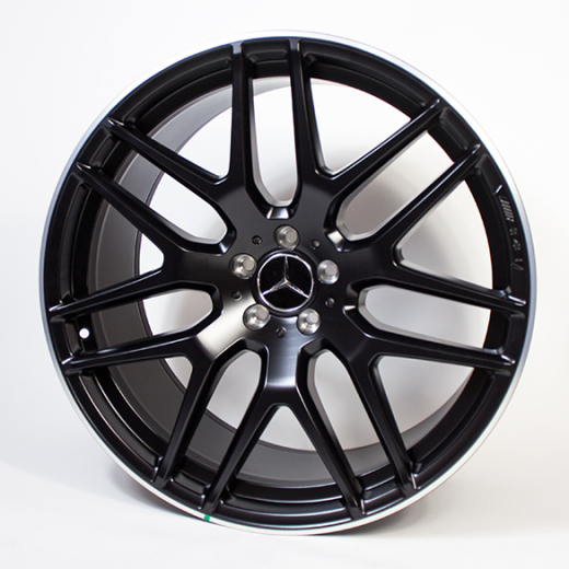 Set di cerchi AMG 22 pollici a razze incrociate nero opaco GLE Coupé C292 Original Mercedes-Benz | A29240124007X71/25007X71