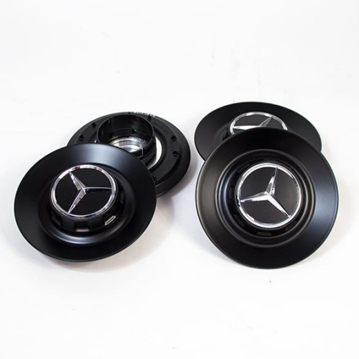 Coprimozzo AMG copertura cerchio forgiato Mercedes-Benz Classe S W222 nero opaco | A2224002800/9283-Satz-W222