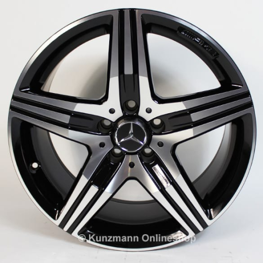 Set di cerchi AMG da 18 pollici | design a 5 razze | SLK R172 | originale Mercedes-Benz | nero | B66031523/24