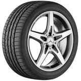 Set di cerchi AMG da 18 pollici a 5 razze per SLK R172 Mercedes-Benz originale argento