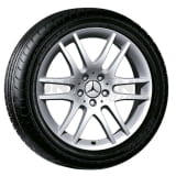 Set cerchi a 6 razze doppie 18 pollici SLK R171 Original Mercedes-Benz argento