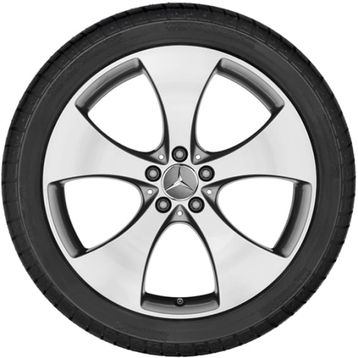 Set cerchi da 21 pollici ruota a 5 razze GLE Coupé C292 originale Mercedes-Benz | A29240104/05007X21-Satz