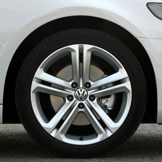Set di cerchi originali VW Mallory a 5 doppie razze | Polo 6R | 16 pollici | VW-Mallory-16Zoll-Polo-6R