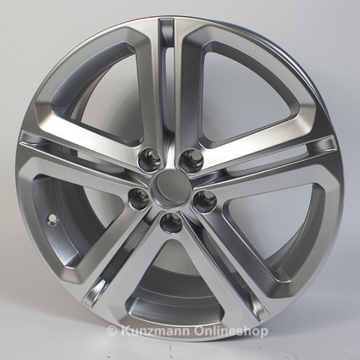 Set di cerchi originali VW Mallory a 5 doppie razze | Polo 6R | 16 pollici | VW-Mallory-16Zoll-Polo-6R