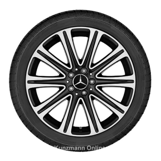 Set di cerchi da 19 pollici a 10 razze nero SL R231 originale Mercedes-Benz | A23140116007X23/17007X23-Satz