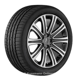 Set di cerchi da 19 pollici a 10 razze nero SL R231 originale Mercedes-Benz