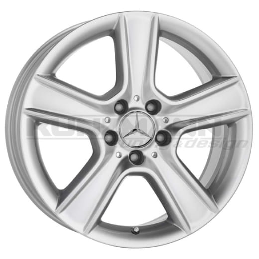 Cerchi in lega 17 pollici | Design a 5 razze | Classe C W204 | Mercedes-Benz originale | 