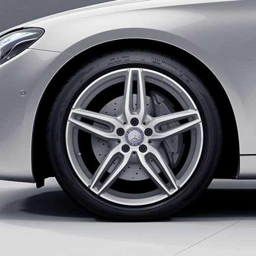 Set di cerchi E43 AMG 19 pollici Classe E W213 a 5 doppi raggi grigio titanio Original Mercedes-Benz | A21340138/2100-7X21
