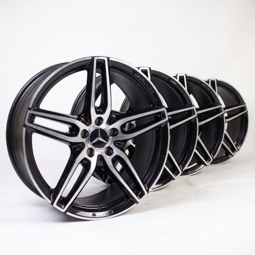 Cerchi AMG a 5 doppie razze 19 pollici nero E-Klasse W213 originale Mercedes-Benz | A21340120/2100-7X23