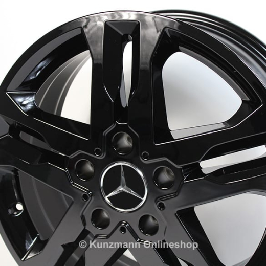 Set di cerchi Mercedes-Benz da 18 pollici | G-Klasse W463 | Sport | nero | A46340125027X43-Satz
