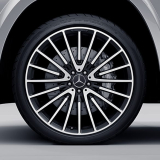 Set cerchi AMG 22 pollici GLS X166 nero tornito lucido Original Mercedes-Benz