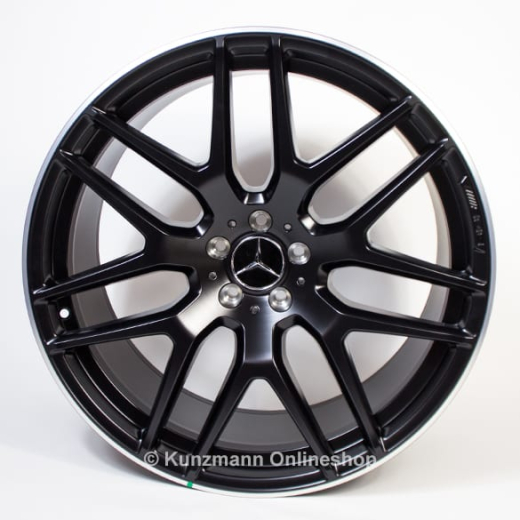 Set cerchi AMG da 21 pollici a raggi incrociati GLS Classe X166 nero | A16640128007X71-GLS