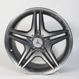 Jantes AMG originales 18 pouces CLA C117 5 doubles branches gris Himalaya