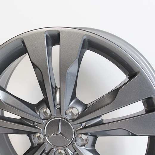 Original Mercedes-Benz Classe A W176 | Jeu de jantes 18 pouces | gris Himalaya/brillant | A24640104007756-A