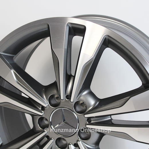 Original Mercedes-Benz Classe B W246 | Jeu de jantes 18 pouces | gris Himalaya / brillant | A24640104007X21-B