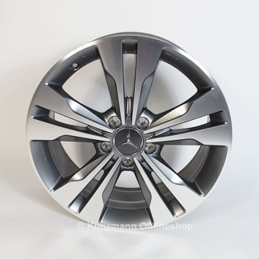 Original Mercedes-Benz Classe B W246 | Jeu de jantes 18 pouces | gris Himalaya / brillant | A24640104007X21-B