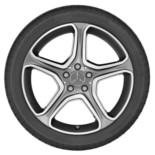 Jeu de jantes Mercedes-Benz 17 pouces | Classe B W246 | 5 branches | tremolit-gris | A24640119027X44-B