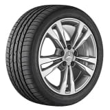 Jeu de jantes Mercedes-Benz 18 pouces Classe C W205 roue à 5 doubles branches gris himalaya