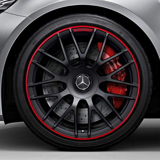 Cache moyeu AMG pour jante forgée Classe C W205 noir Original Mercedes-Benz | A00040011009283-C
