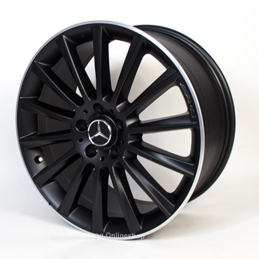 Jeu de jantes C 43 AMG 19 pouces Mercedes-Benz C-Klasse W205 à multiples rayons noir mat | A2054015400/66007X71-Satz