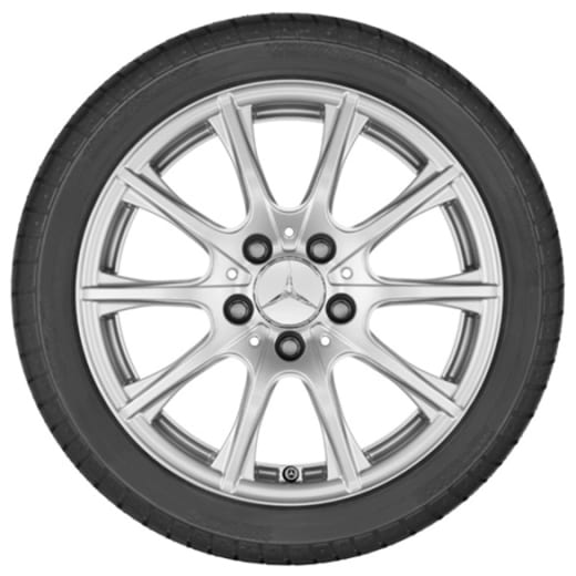 Jeu de jantes Mercedes-Benz 16 pouces | Classe C W205 | jante à 10 branches | vanadium argent | A20540124007X45-Satz