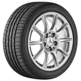 Jeu de jantes Mercedes-Benz 16 pouces Classe C W205 jante à 10 branches vanadium argent