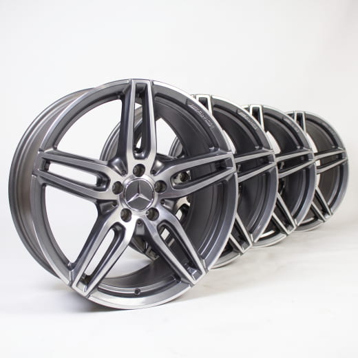 Jantes AMG 5 doubles branches 19 pouces gris titane Classe E W213 Original Mercedes-Benz | A21340120/2100-7X21