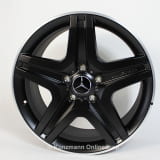 Jeu de jantes originales G 63 & 65 AMG 20 pouces Mercedes-Benz Classe G W463 5 branches noir mat