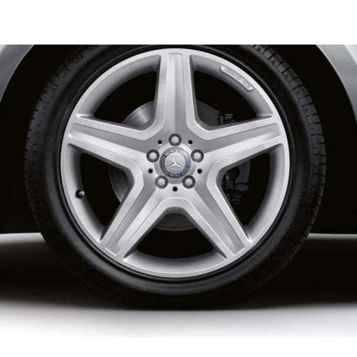 Jeu de jantes AMG 20 pouces | Classe M W166 | jantes 5 branches | argent | A16640120027X25-B