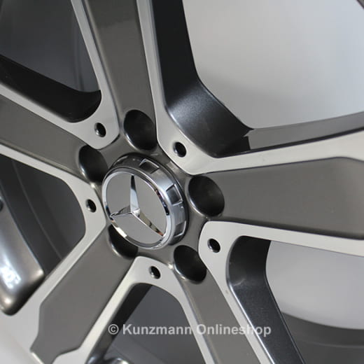 Jeu de jantes à 5 rayons | 19 pouces | GLA X156 | Original Mercedes-Benz | gris tremolit | A15640103007X44-GLA