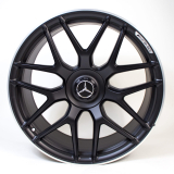 Lot de jantes forgées 21 pouces 63 AMG noir GLC X253/C253 design à branches croisées Mercedes-Benz d