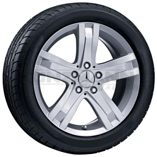 Jantes Mercedes-Benz 17 pouces GLK X204 argent à 5 branches | GLK-X204-5556
