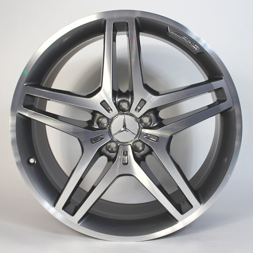 Jeu de jantes AMG 21 pouces | Classe M GLE W166 | jantes à 5 doubles branches | gris | A16640137007X21-B