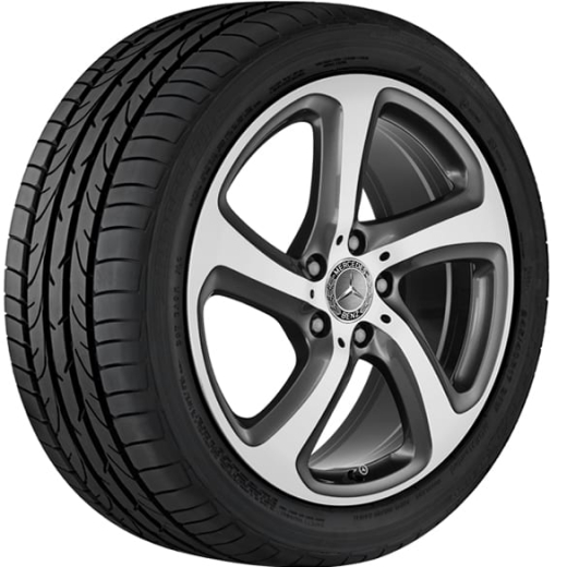 Jeu de jantes 18 pouces à 5 branches E-Klasse W213 tremolit metallic Original Mercedes-Benz | A2134013200/3300-7X44