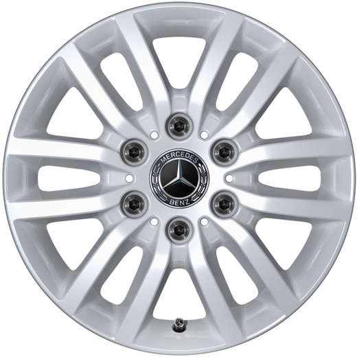 Pneus été 16 pouces argent Sprinter 907 propulsion arrière kit de roues complètes Original Mercedes-Benz | Q440291110180-B