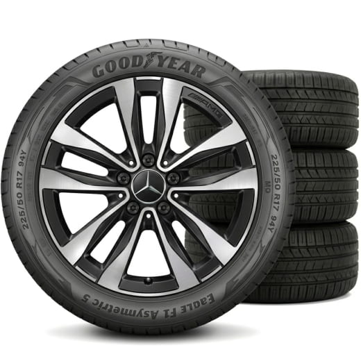 Roues été 17 pouces Classe C S206 Hybrid Goodyear Original Mercedes-Benz | Q44024141028A/29A-S206