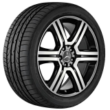 Roues été 19 pouces GLC X253 noir, jeu complet de roues d'origine Mercedes-Benz