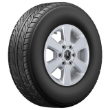 Pneus hiver 16 pouces argent Sprinter 907 propulsion arrière Z12 kit complet de roues Mercedes-Benz d'origine